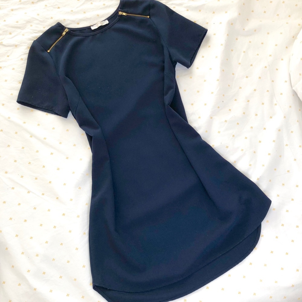 A’gaci Cute Navy Blue Dress